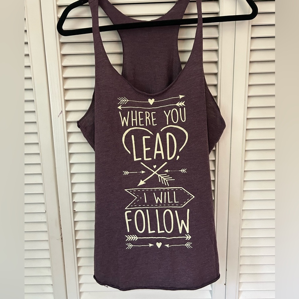 Next Level Apparel Purple Sleeveless Tank Top